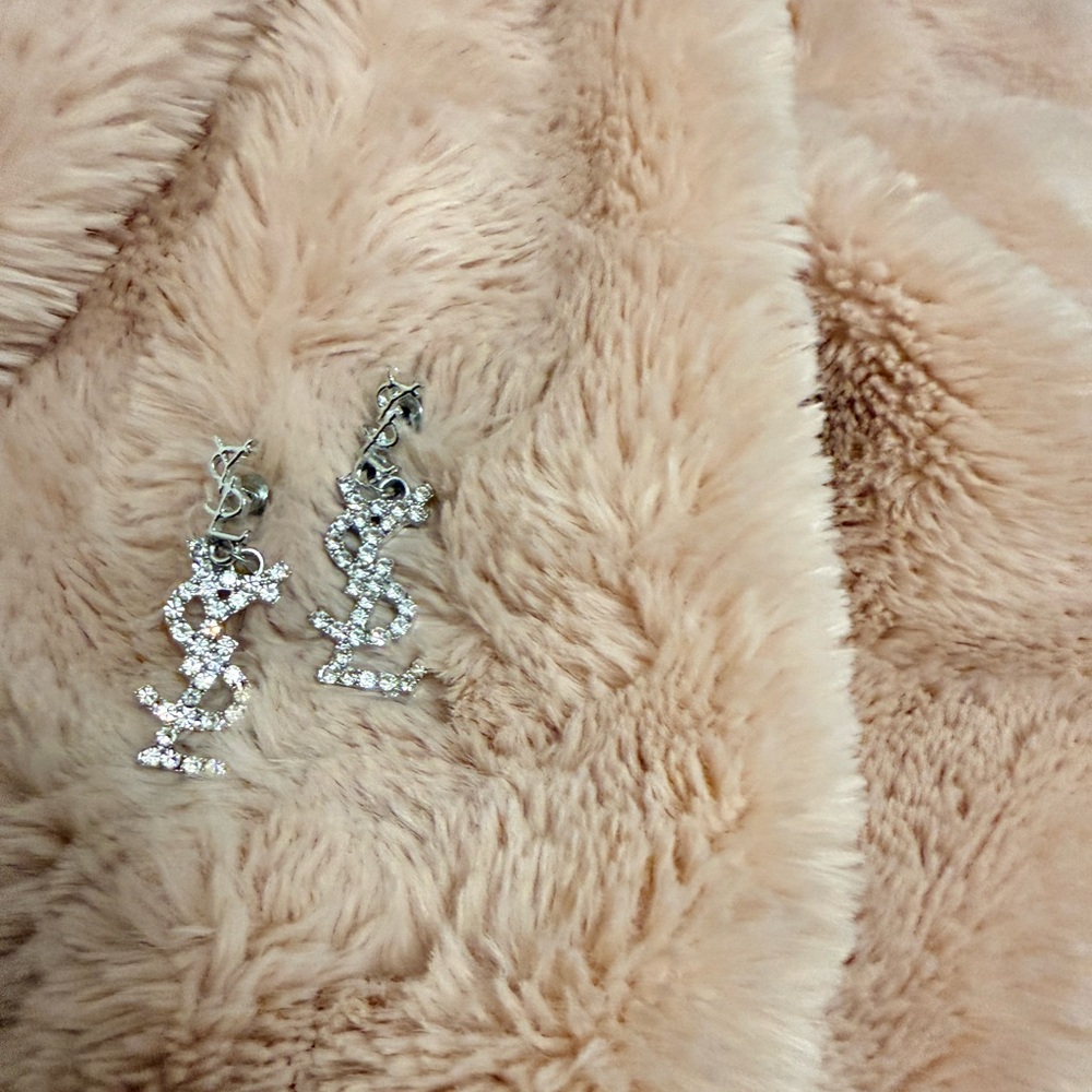 Sparkling Silver Earrings